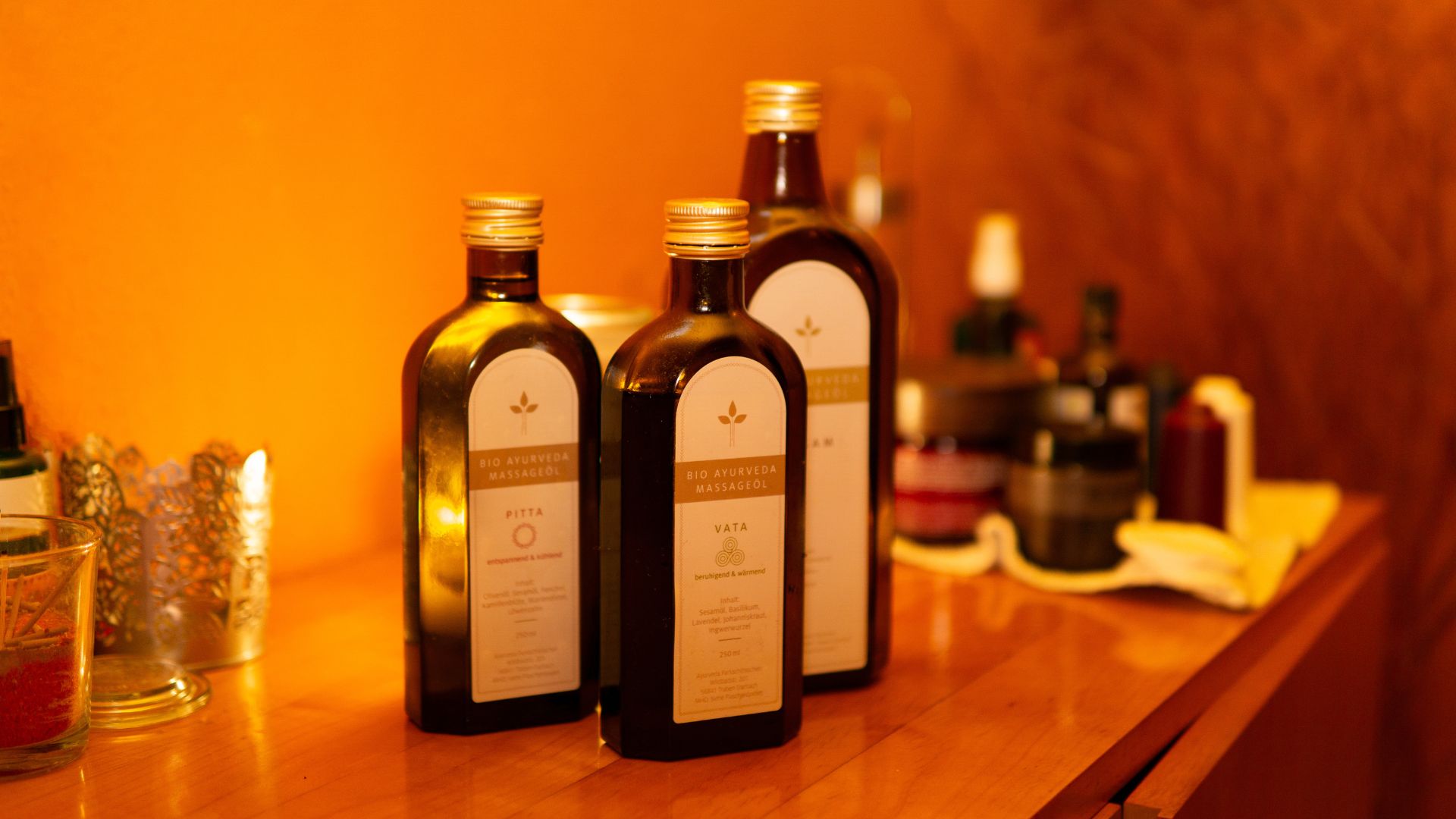 Bio-Ayurveda-Massageöle Pitta und Vata